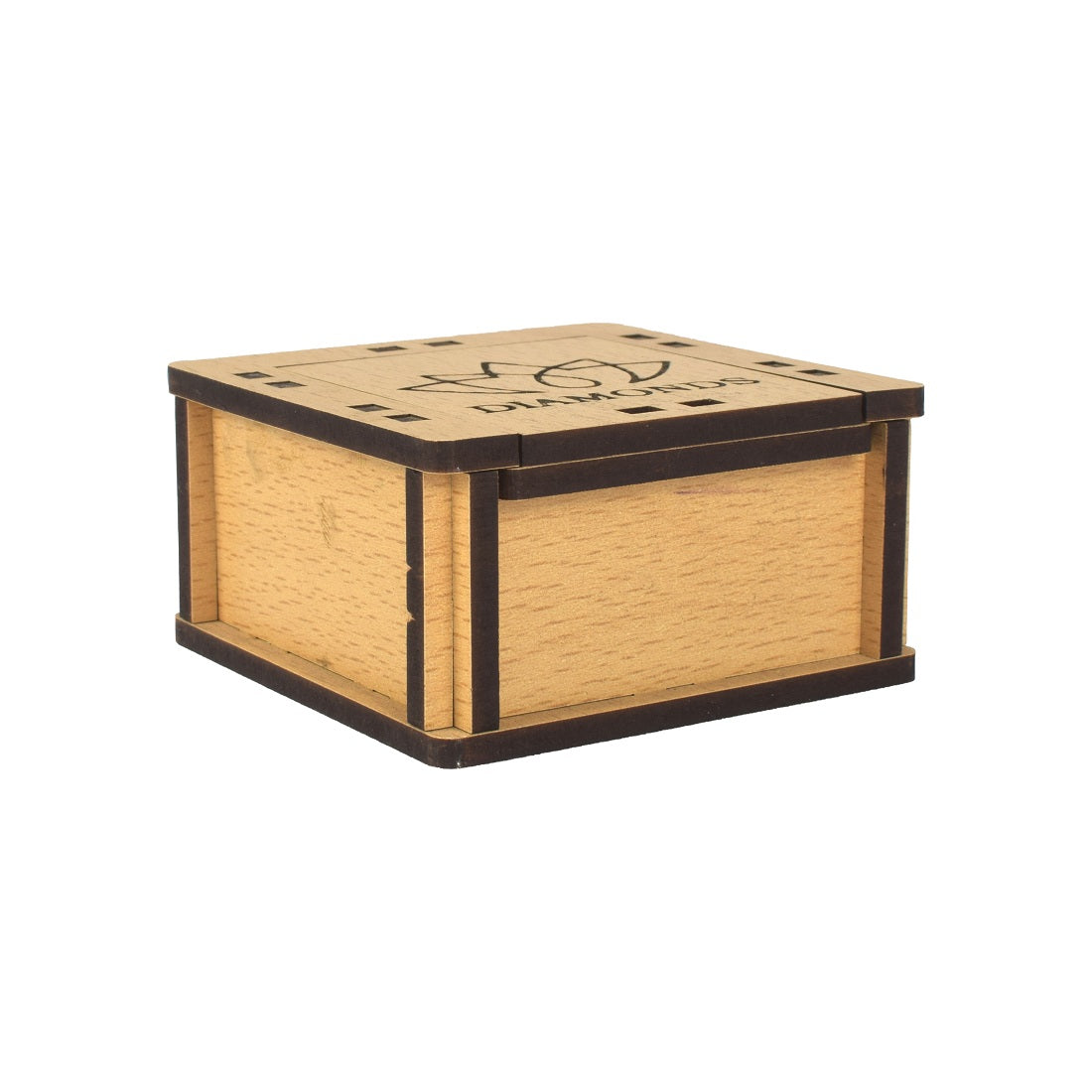 Hand-Carved Wooden Jewellery Box