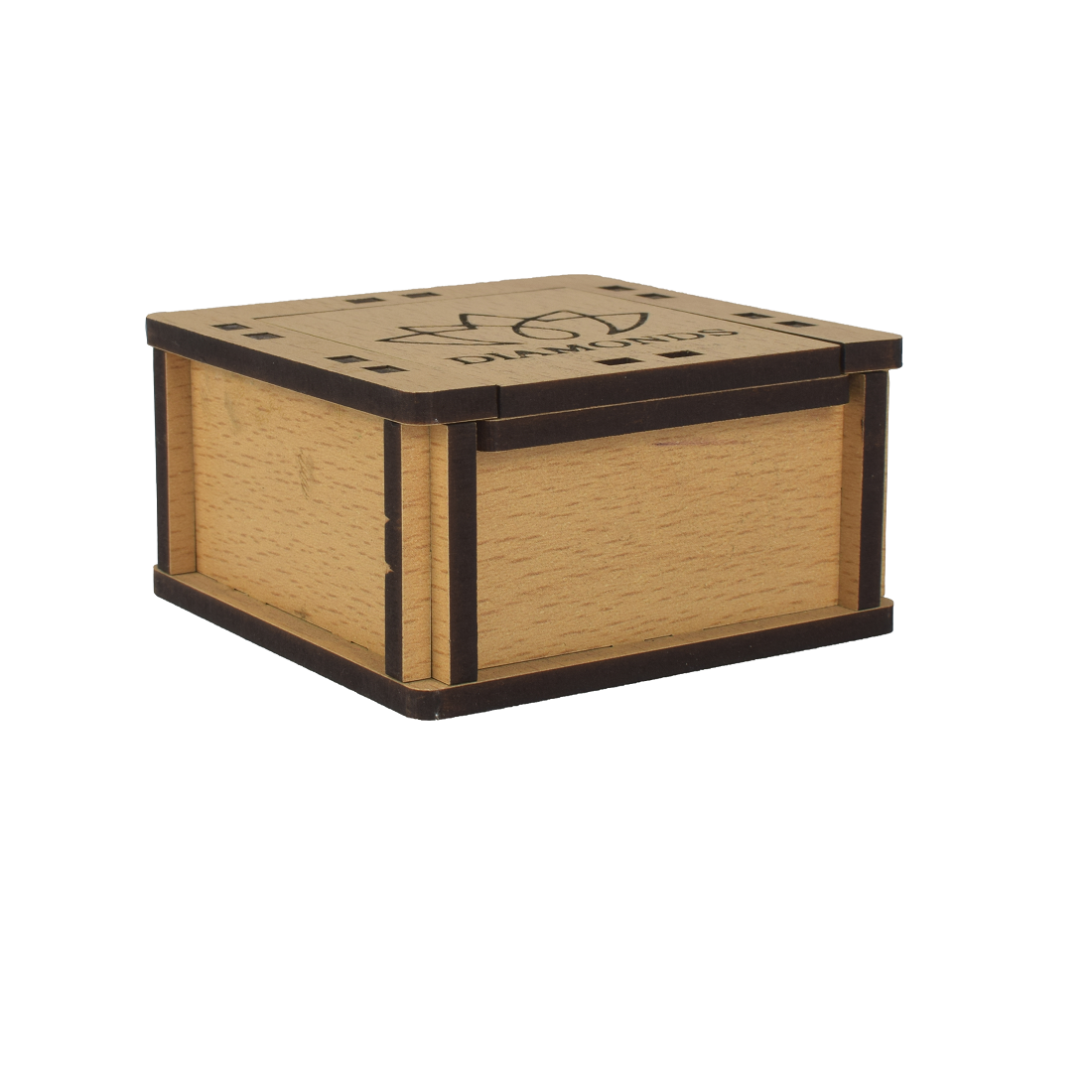 Hand-Carved Wooden Jewellery Box
