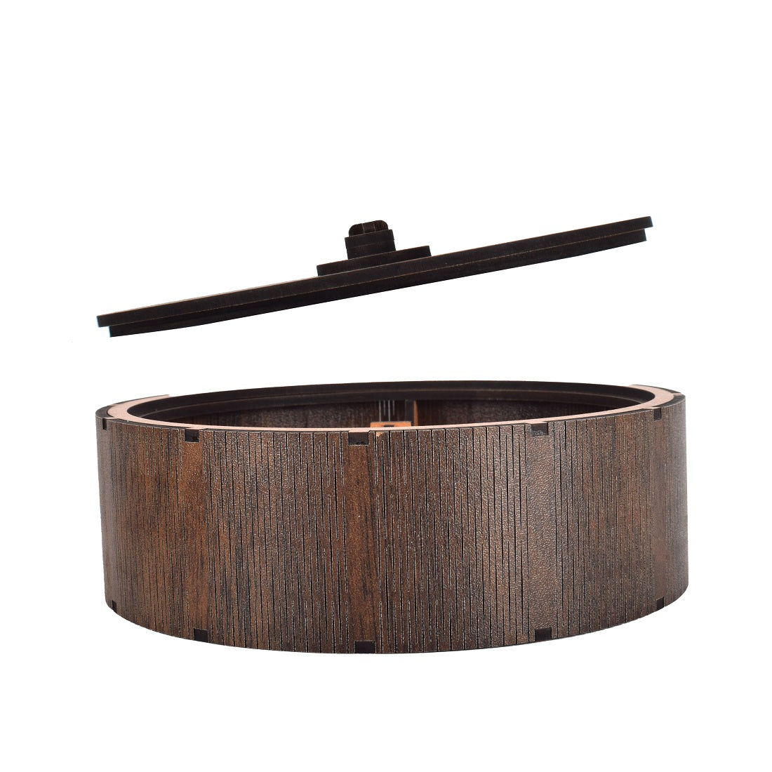 Handmade Wooden Dry Fruit Box – Round