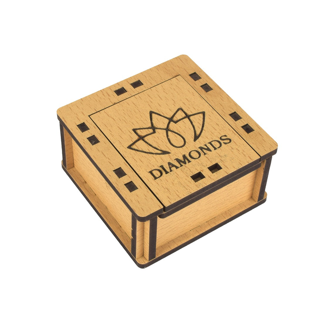 Hand-Carved Wooden Jewellery Box