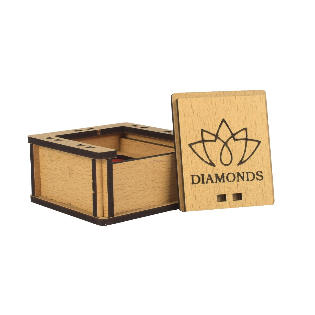 Hand-Carved Wooden Jewellery Box