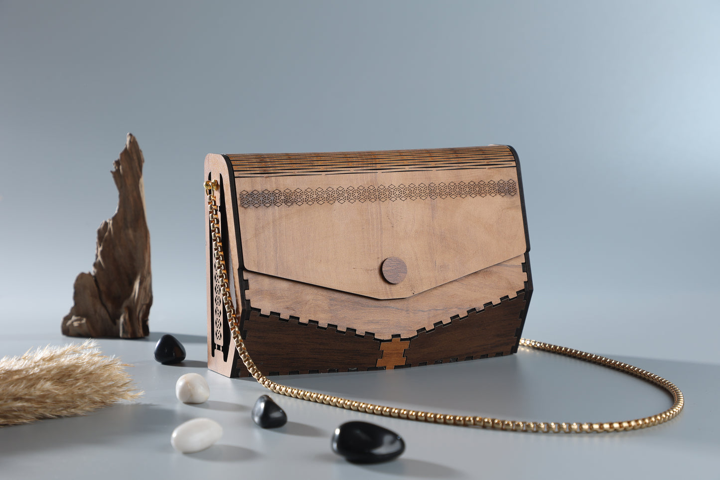 3D Wooden Purse
