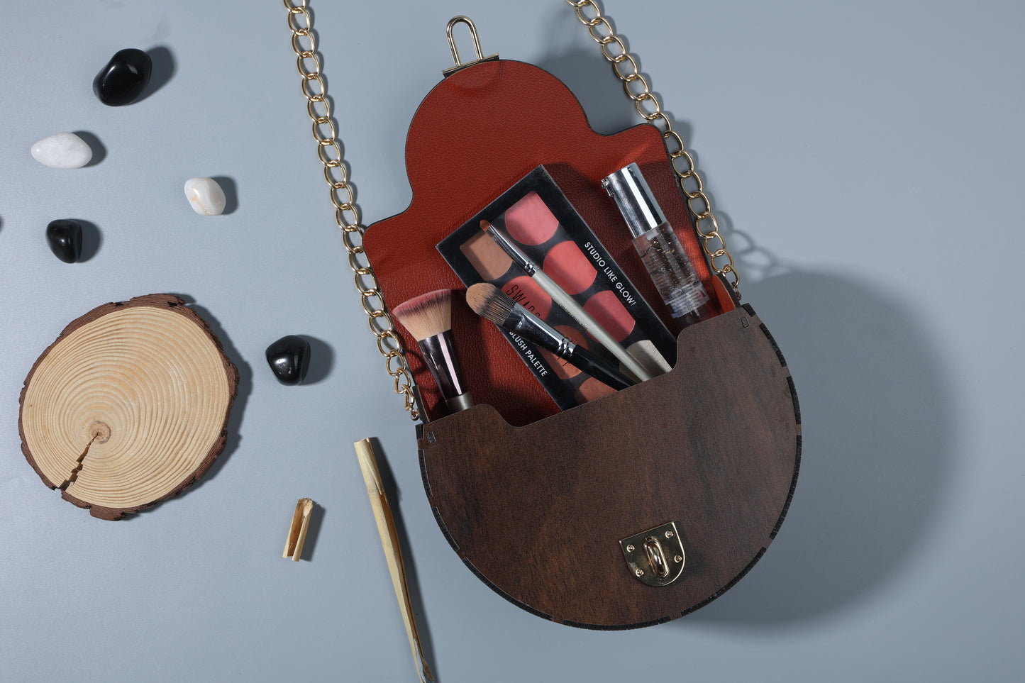 Wooden ROund Bag
