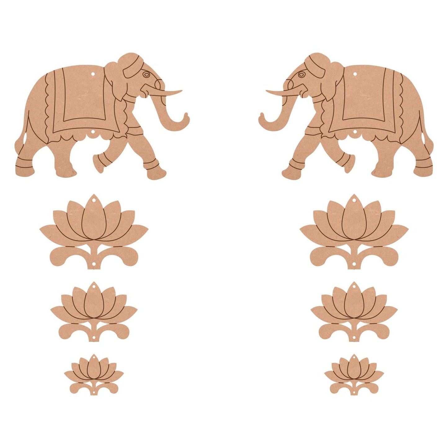 Pichwai Elephant Cutout