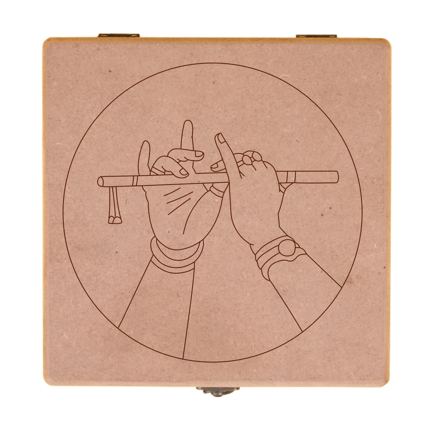 Krishna Flute Pre Marked MDF Box