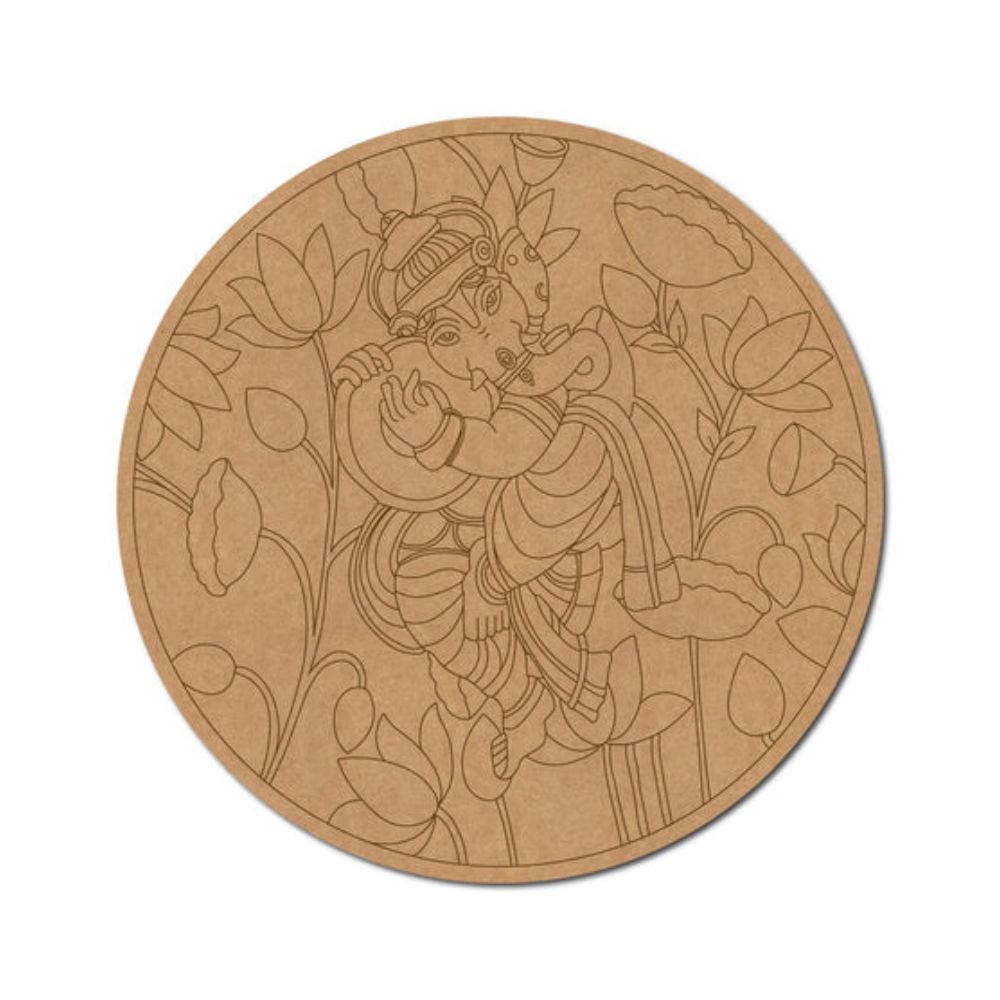 57.Ganesha-Pre-Marked-Round-MDF-Design