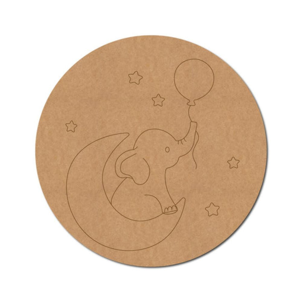71.Elephant-with-Balloons-Pre-Marked-Round-MDF-Design