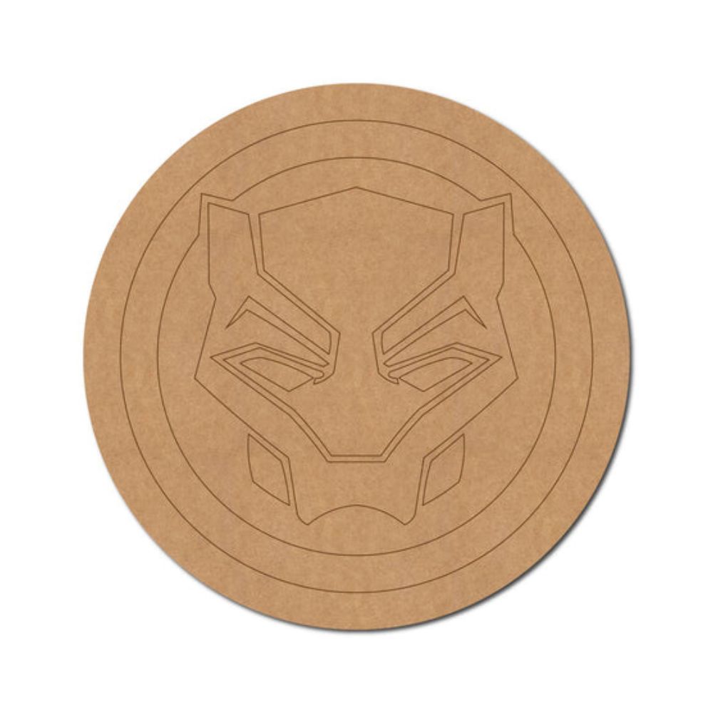 87.Black-Panther-Logo-Marvel-Avengers-Pre-Marked-MDF-Design