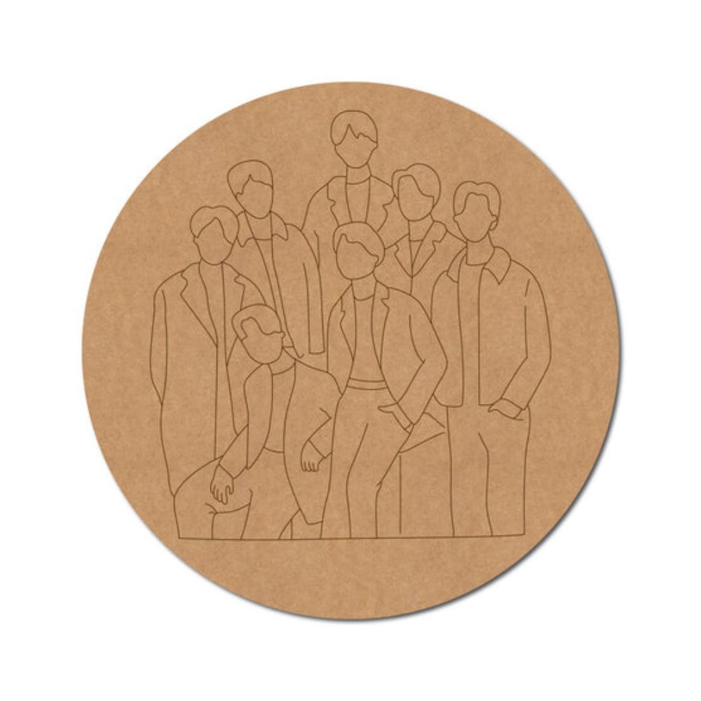 85.BTS-Pre-Marked-Round-MDF-Design
