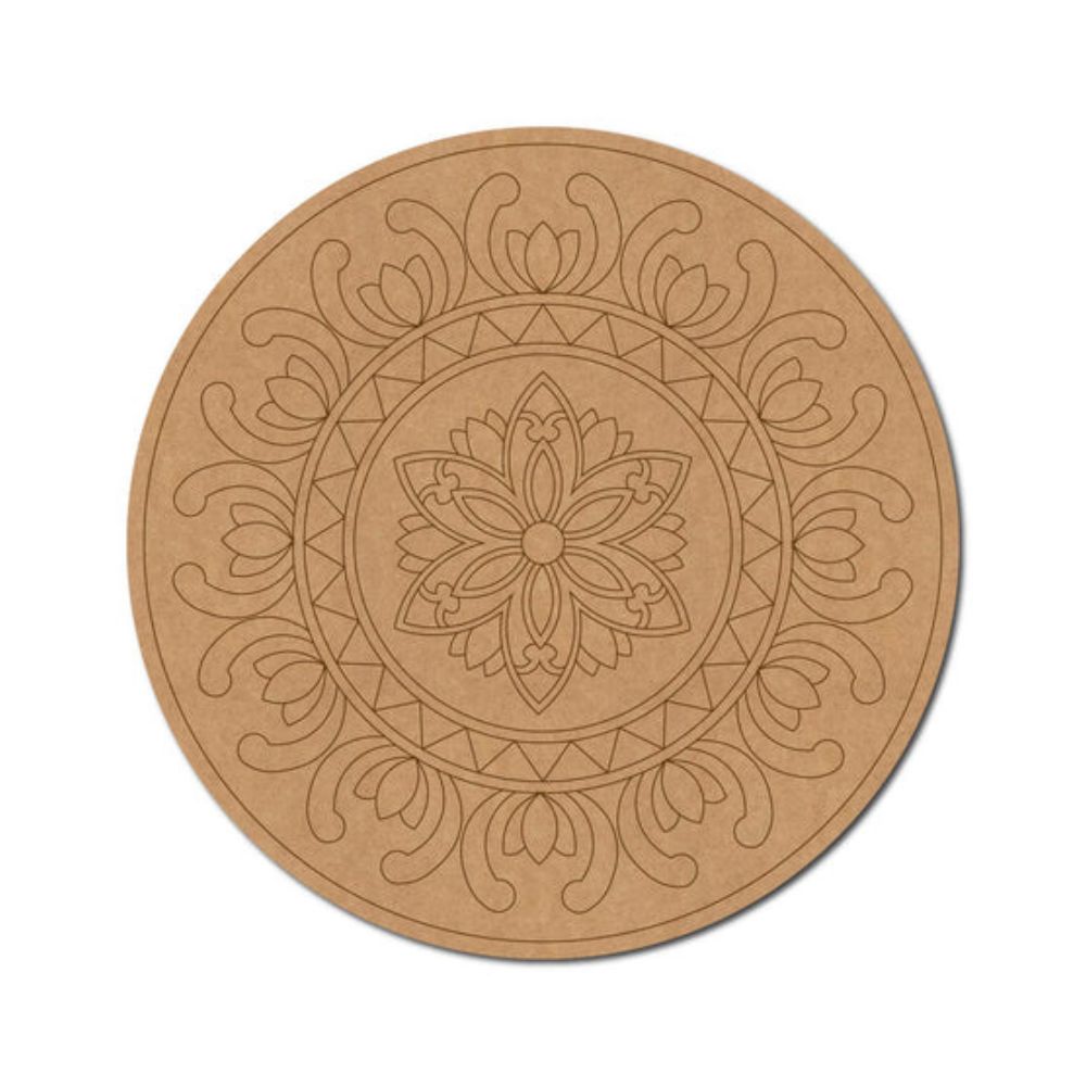 61.Flower-Mandala-Pre-Marked-Round-MDF-Design