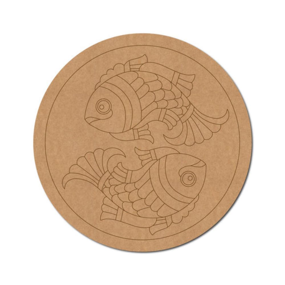 31.Madhubani-Fish-Pre-Marked-Round-MDF-Design