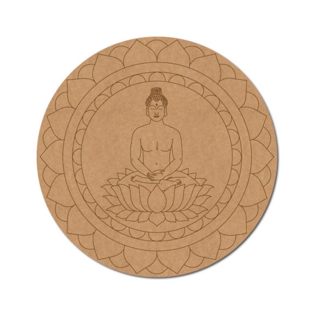 84.Buddha-Mandala-Pre-Marked-Round-MDF-Design