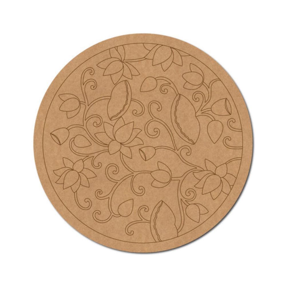 18.Madhubani-Pre-Marked-Round-MDF-Design