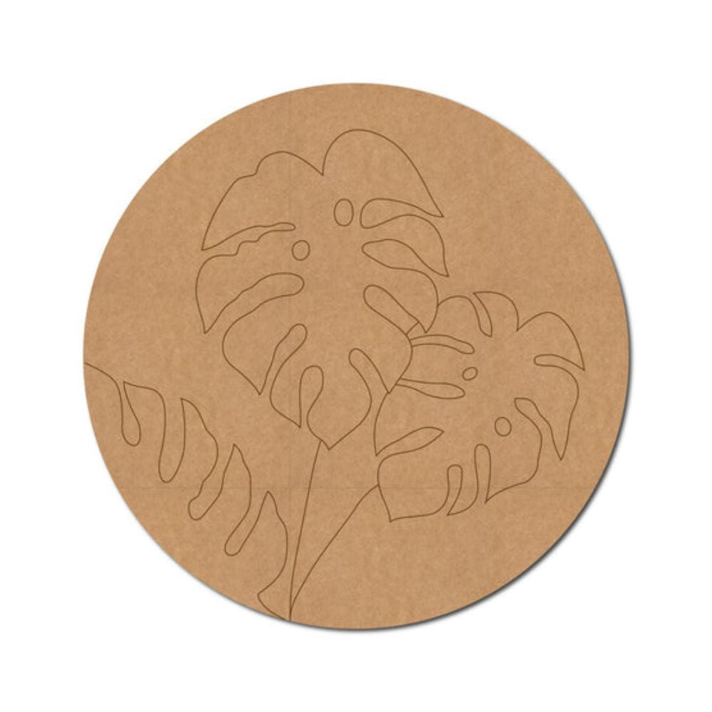43.Leaves-Pre-Marked-Round-MDF-Design