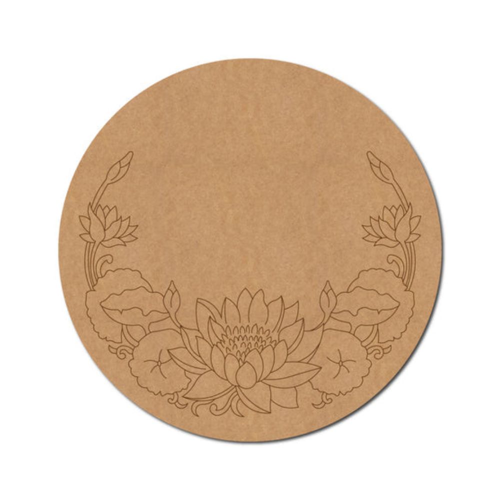 37.Lotus-Pre-Marked-Round-MDF-Design