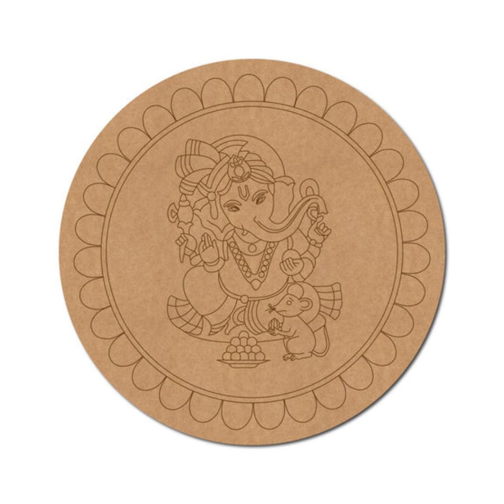 58.Ganesha-Pre-Marked-Round-MDF-Design