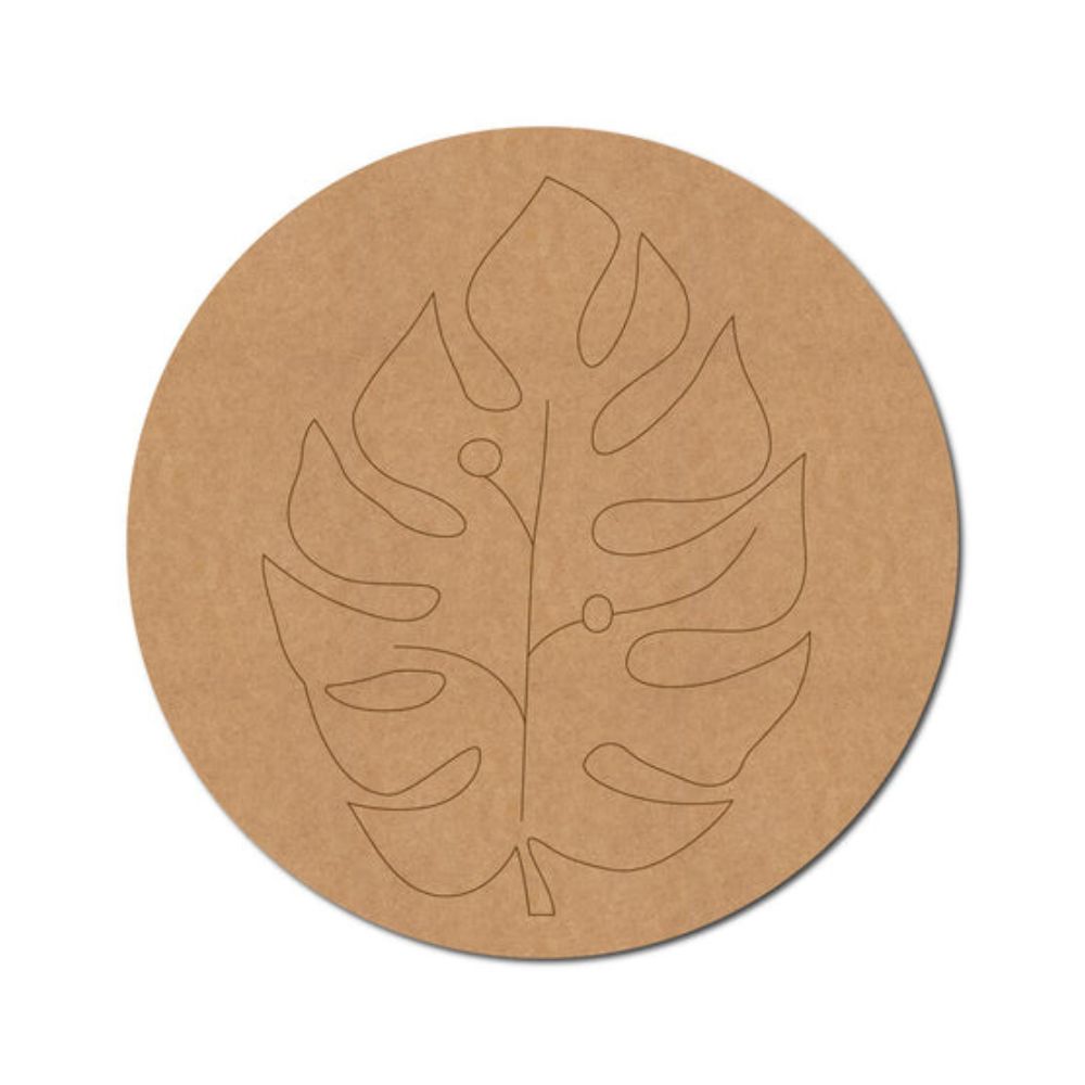 41.Leaves-Pre-Marked-Round-MDF-Design