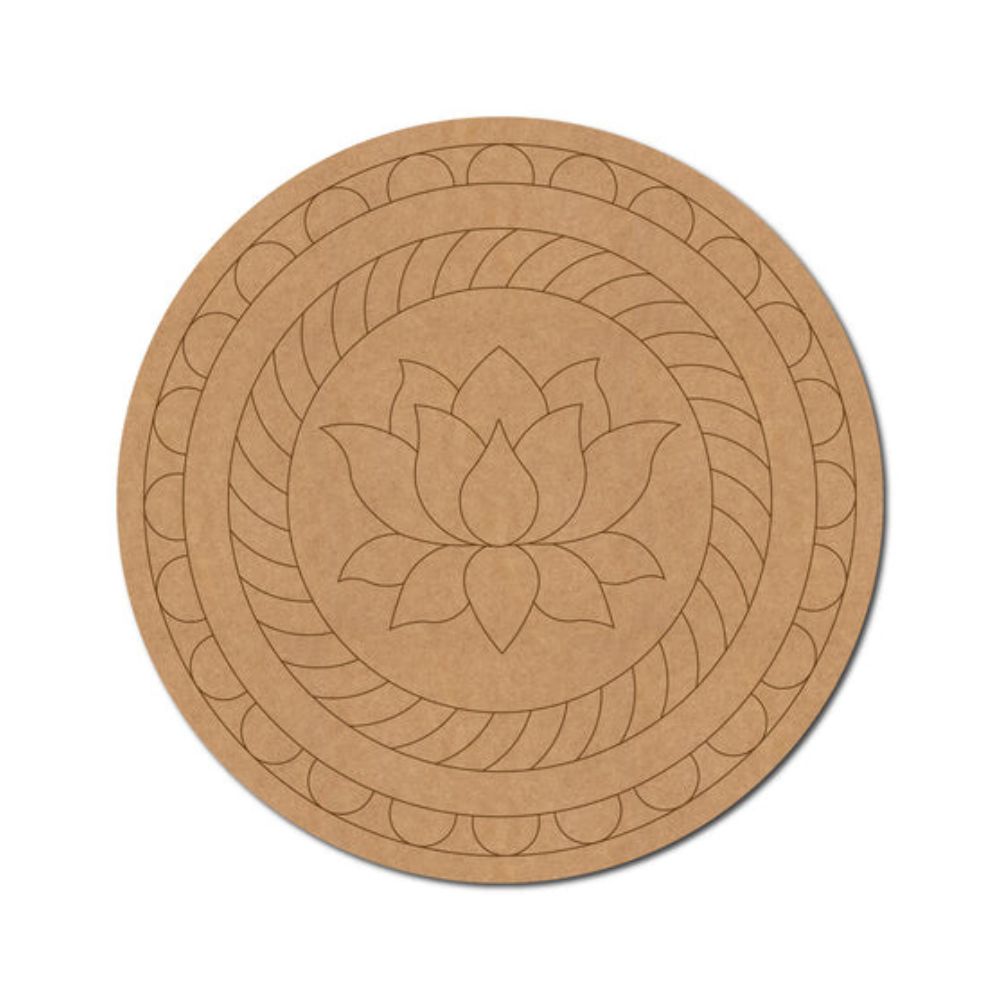 35.Lotus-Pre-Marked-Round-MDF-Design
