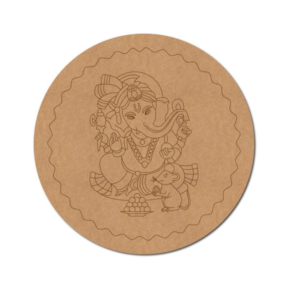 59.Ganesha-Pre-Marked-Round-MDF-Design