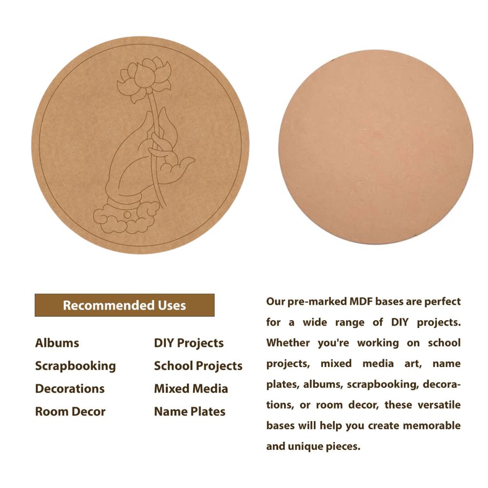 49.Hand-Lotus-Pre-Marked-Round-MDF-Design