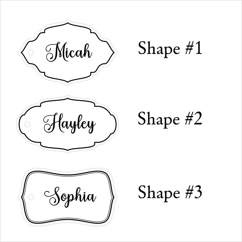 DIY Acrylic name cutouts with glossy finishing