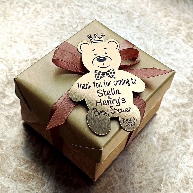 Teddy Bear Tags are perfect for baby showers, birthday parties, bridal party and gender reveals or special occasions.