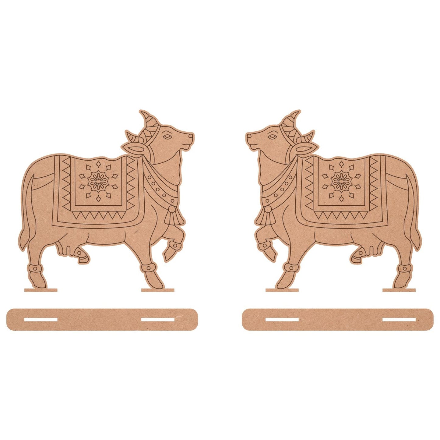 Pichwai Cow With Stand Cutout