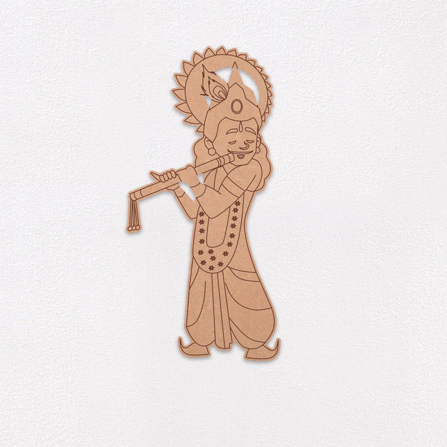 06 Shree Krishna Playing Flute Pre-Marked Cutout
