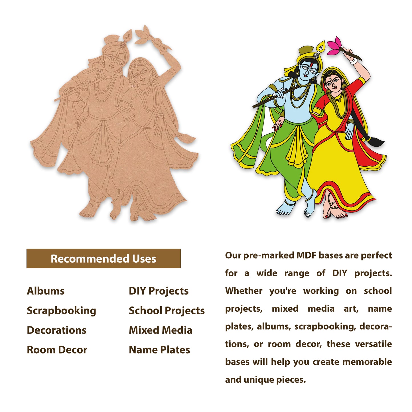 03 Radha Krishna Pre-Marked Cutout