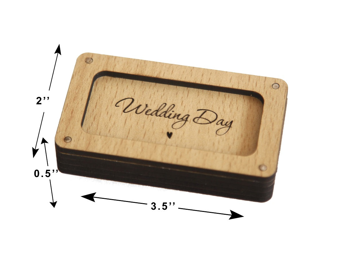 Wooden Pen Drive Organizer Box
