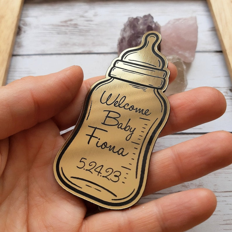 Elevate your baby shower with personalized acrylic name