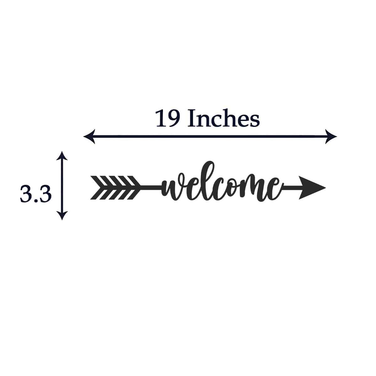 Wooden Arrow Sign | Welcome