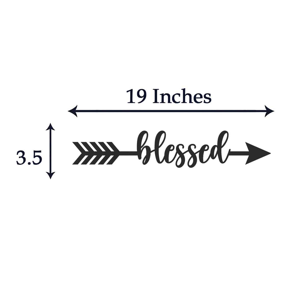 Wooden Arrow Sign | Blessed