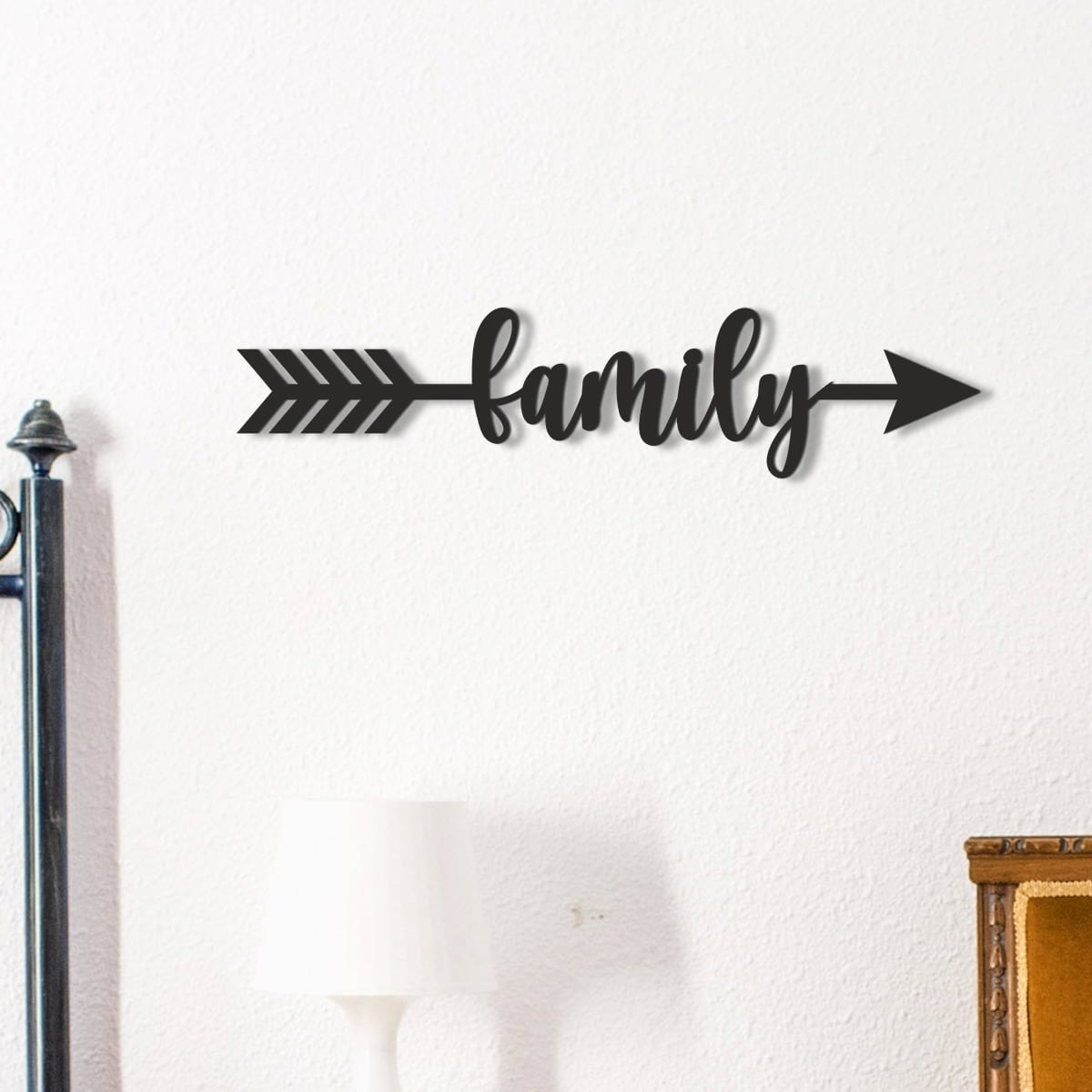 Wooden Arrow Sign | Family