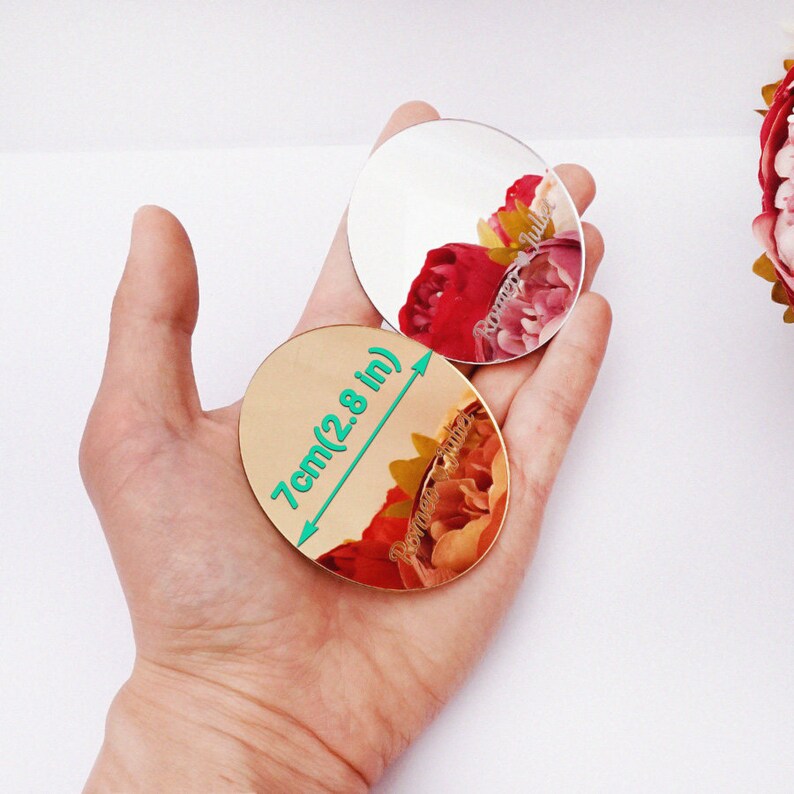 Personalized Acrylic Mirror Name Tags