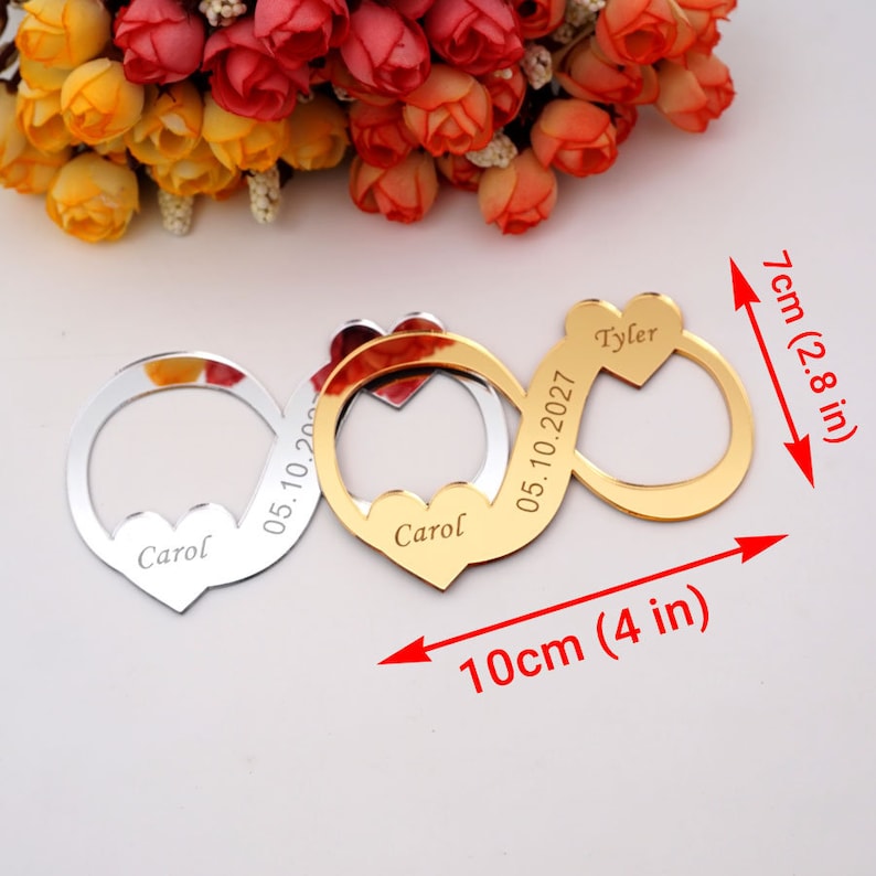 Acrylic Wedding Dress Tags