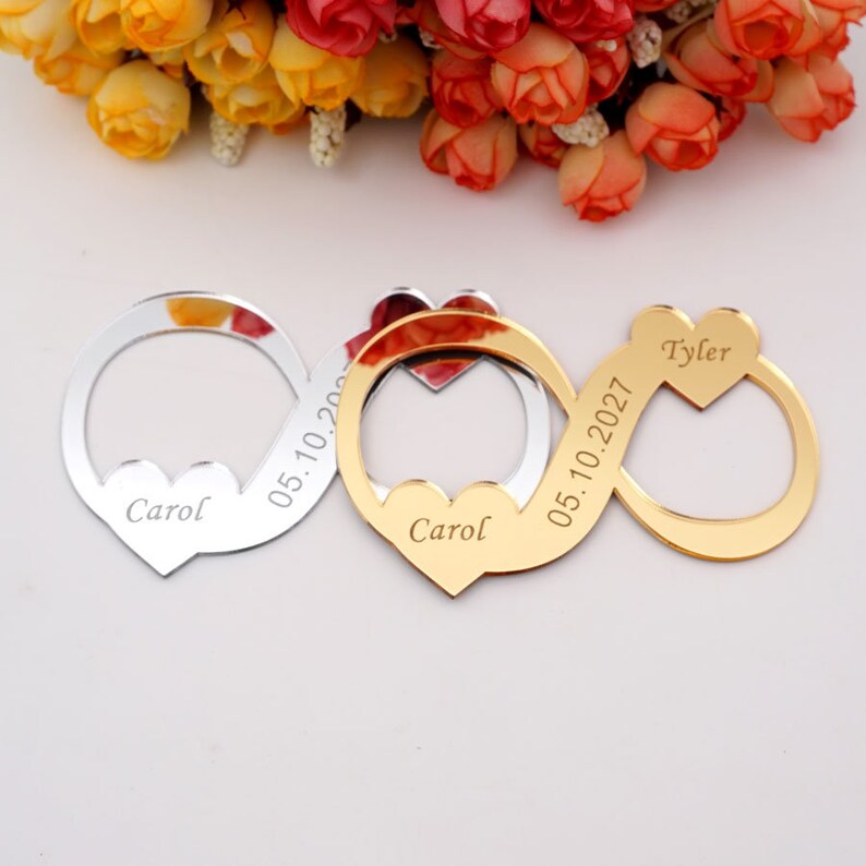 Acrylic Wedding Dress Tags