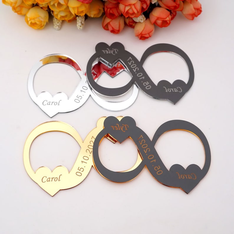 Acrylic Wedding Dress Tags