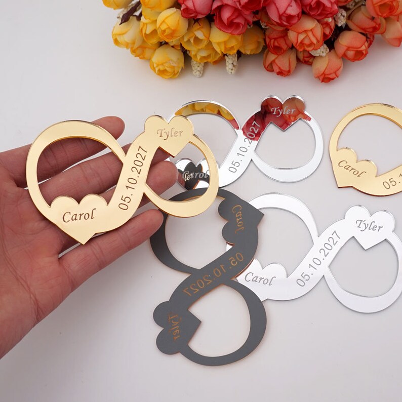 Acrylic Wedding Dress Tags