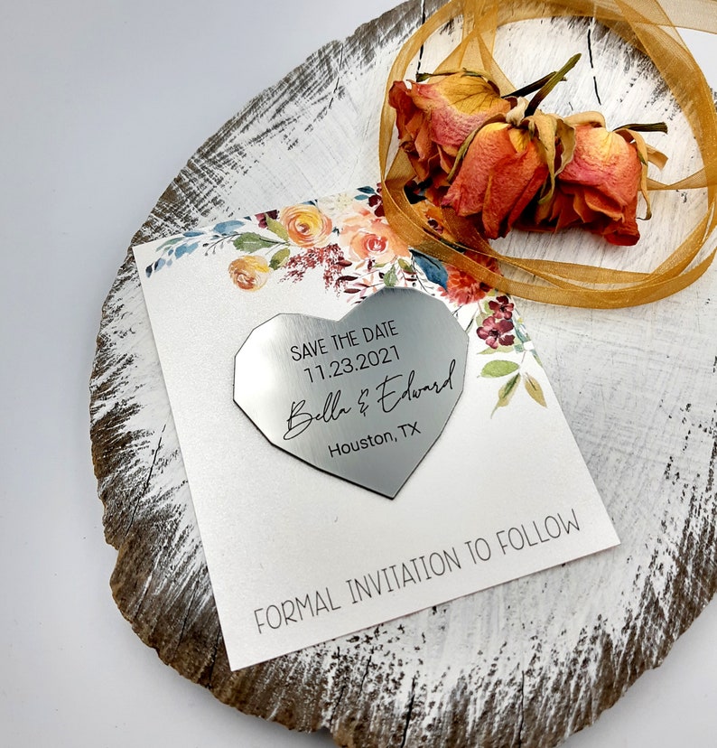 Acrylic Save the Date Magnets