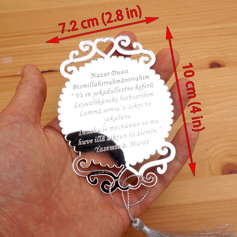 Personalized Acrylic Mirror Tags