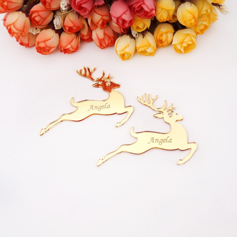 Acrylic Christmas Deer Ornament
