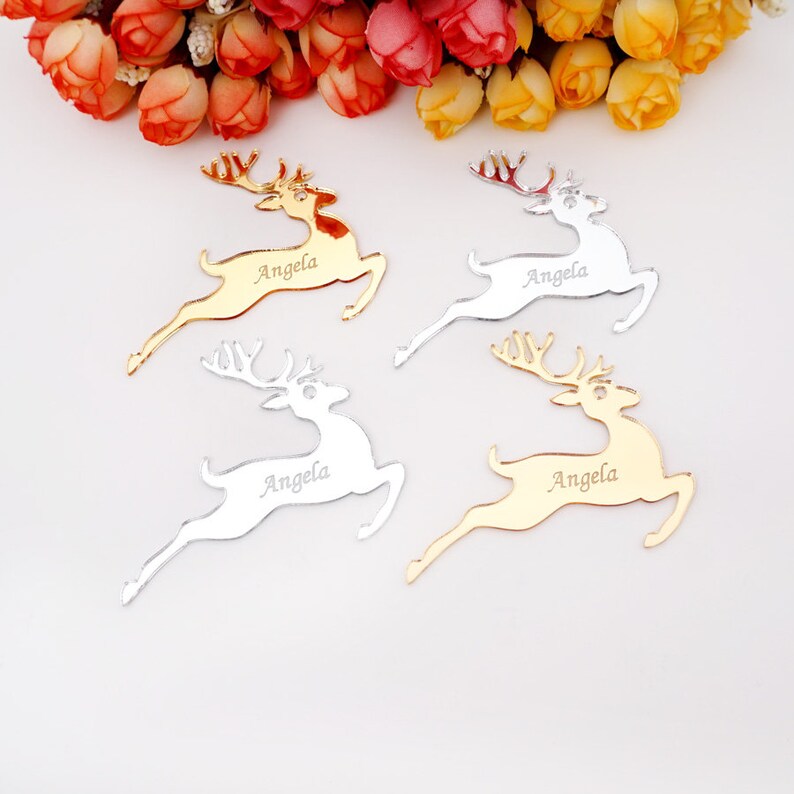 Acrylic Christmas Deer Ornament