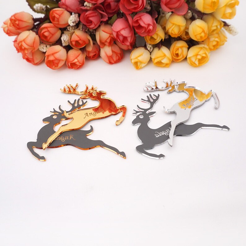 Acrylic Christmas Deer Ornament