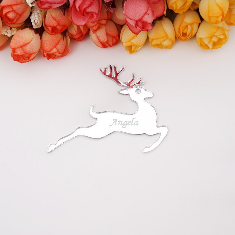 Acrylic Christmas Deer Ornament