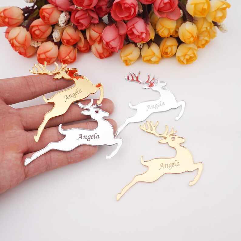 Acrylic Christmas Deer Ornament