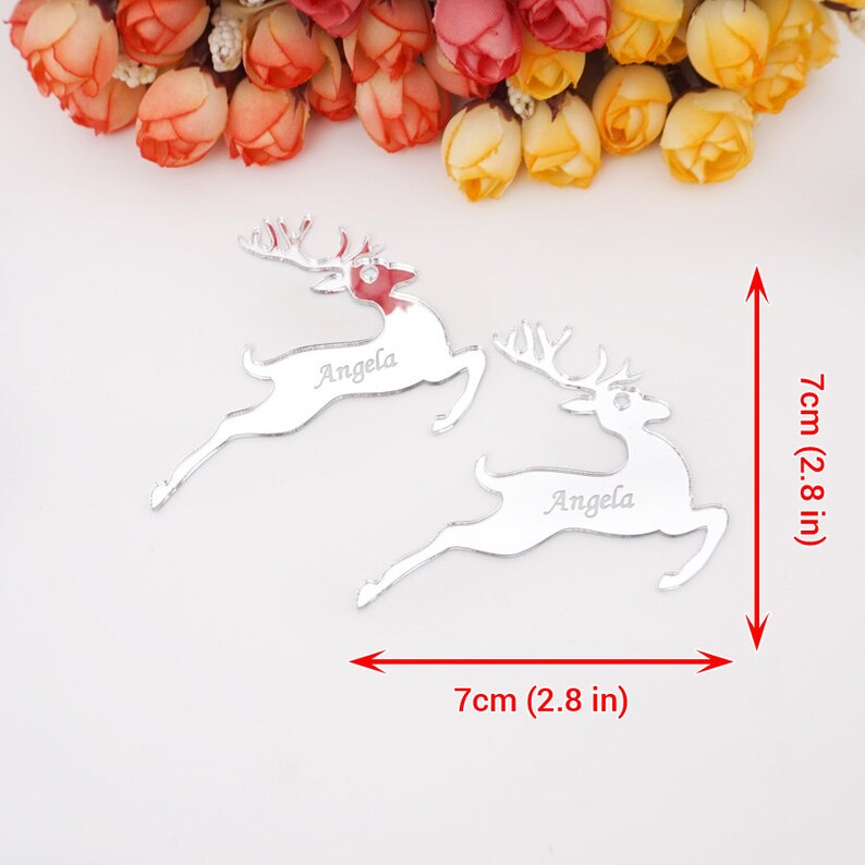 Acrylic Christmas Deer Ornament