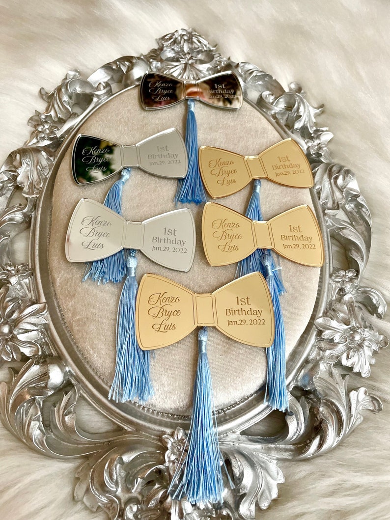 Custom Bow Tie Birthday Magnet