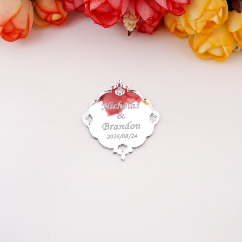 Personalized Acrylic Mirror Hanging Tags
