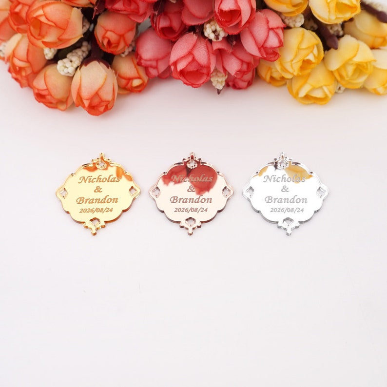 Personalized Acrylic Mirror Hanging Tags